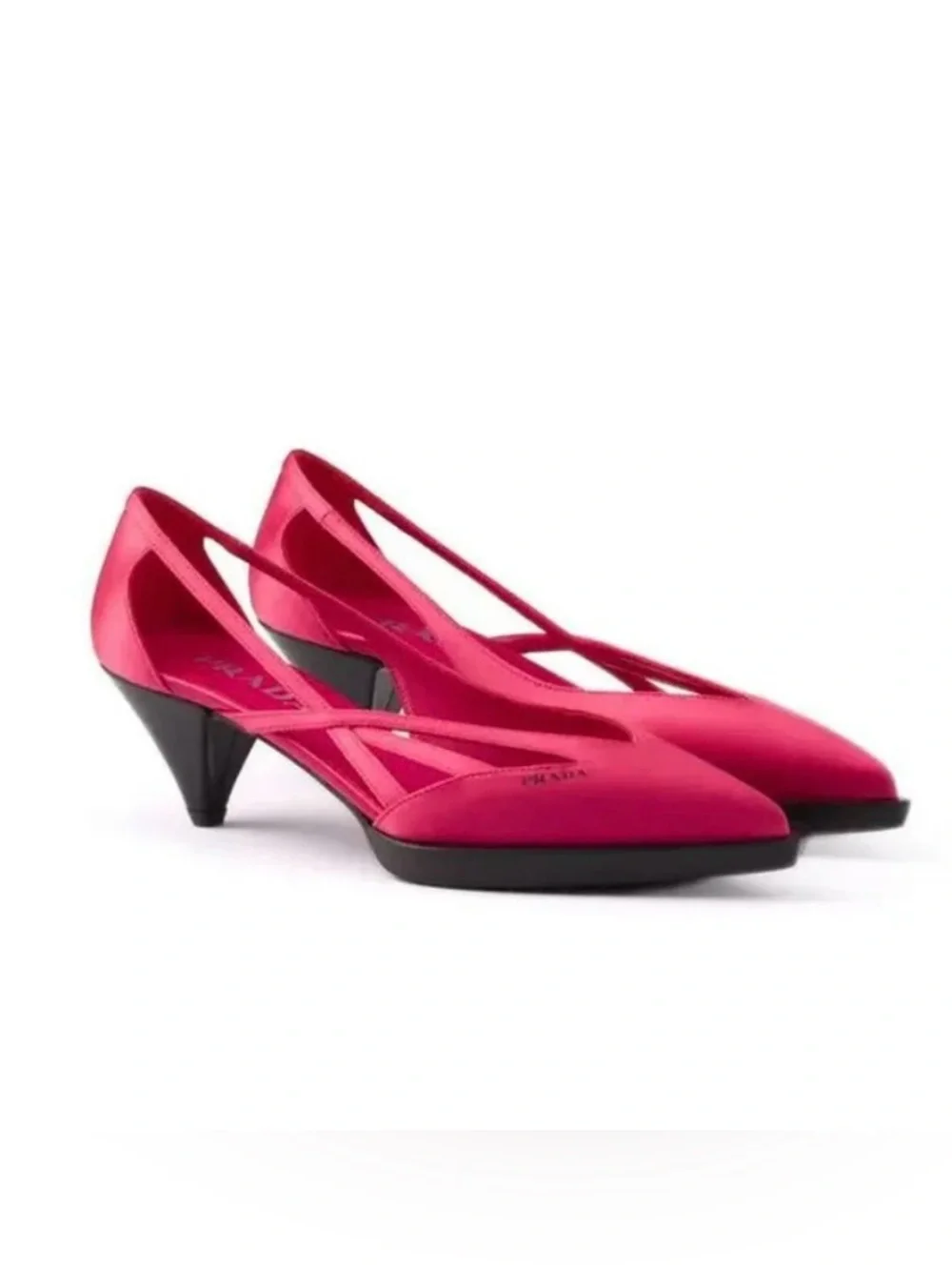Prada Pink cut out heels